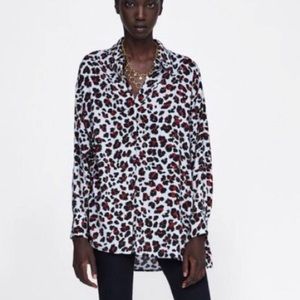 Zara basic long sleeve blouse